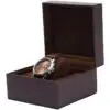 Custom Single-Slot Premium Leather Watch Box—OEM Private Label Premium leather single-slot watch box organizer with custom logo branding and adjustable insert compartment