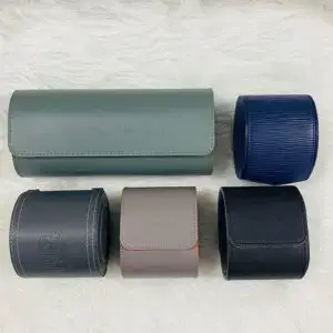 Custom Vintage Leather Watch Roll | 1–3 Slots | OEM Private Label