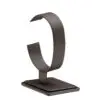 Leatherette vertical bangle and watch display stand with custom branding and padded interior
