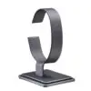 Leatherette vertical bangle and watch display stand with custom branding and padded interior