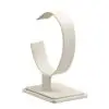 Leatherette vertical bangle and watch display stand with custom branding and padded interior