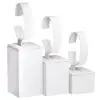 Premium leatherette bangle and watch display stand set in custom colors with personalized branding