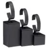 Premium leatherette bangle and watch display stand set in custom colors with personalized branding