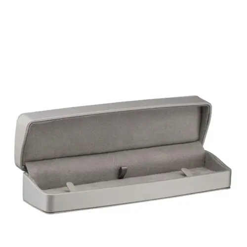 Custom Leatherette Bracelet Box, Lustre Collection Luxury leatherette bracelet box with velvet interior and custom branding options, Lustre Collection