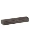 Premium leatherette dome bracelet box with detachable bow presentation box in custom colors