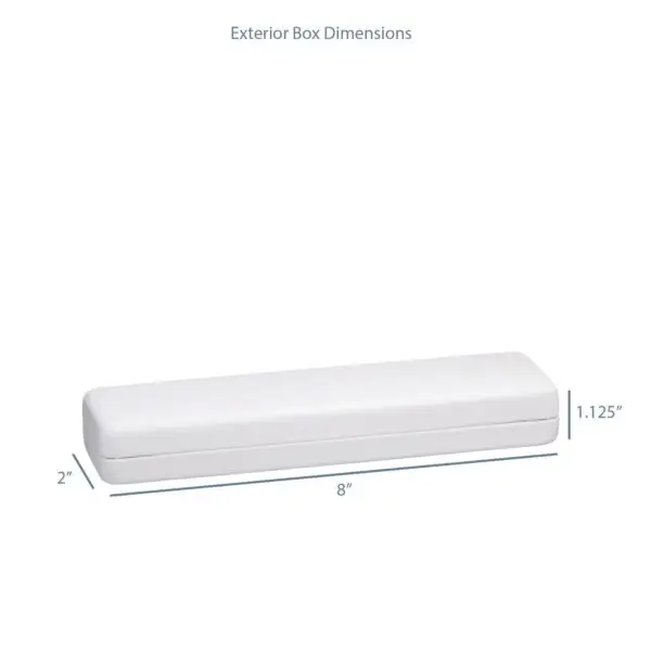 Premium leatherette rounded bracelet box with soft-touch finish, custom logo option, and foam interior – ideal for jewelry packaging