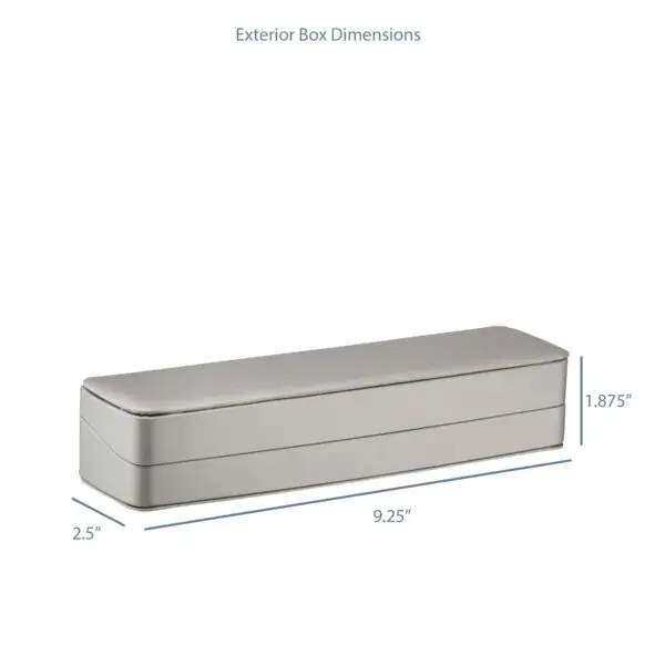 Custom Leatherette Bracelet Box, Lustre Collection Luxury leatherette bracelet box with velvet interior and custom branding options, Lustre Collection