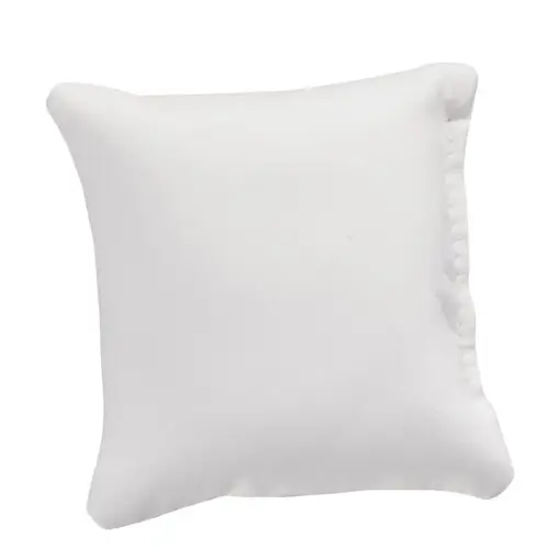 Custom leatherette bracelet pillow display with integrated adjustable stand, featuring embroidered logo and premium finish