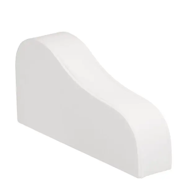 Large leatherette bracelet ramp display with custom branding for jewelry retail packaging and unboxing experiences