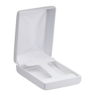 Custom leatherette earring boxes with T-style foam insert and custom logo branding options