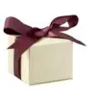 Dome Leatherette Earring Box with Outer Bow Box | Custom OEM Jewelry Packaging Premium dome leatherette earring box with outer bow box, custom logo options and padded interior display