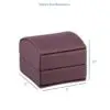 Dome Leatherette Earring Box with Outer Bow Box | Custom OEM Jewelry Packaging Premium dome leatherette earring box with outer bow box, custom logo options and padded interior display