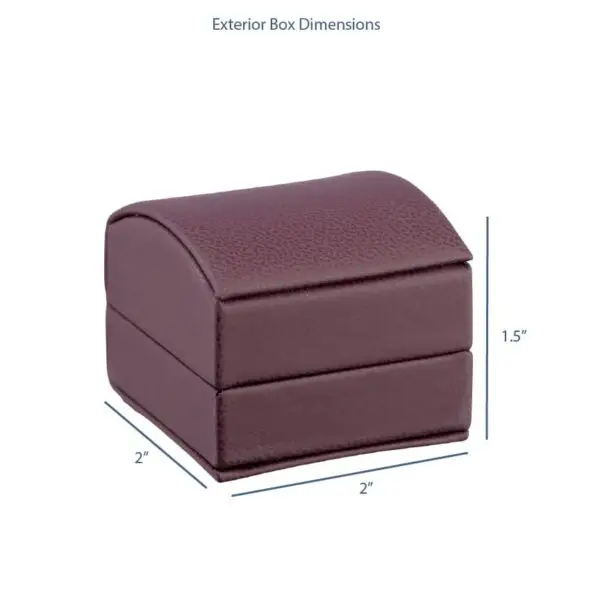 Dome Leatherette Earring Box with Outer Bow Box | Custom OEM Jewelry Packaging Premium dome leatherette earring box with outer bow box, custom logo options and padded interior display