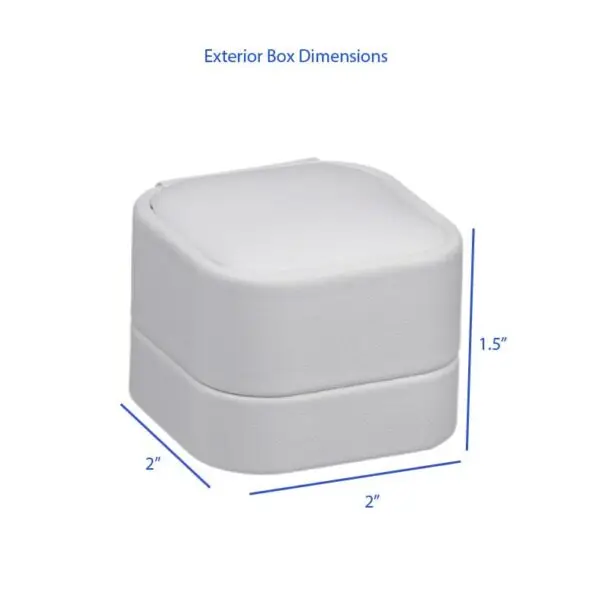 Soft Leatherette Earring Box | Custom Branding | Classic Collection OEM Premium soft leatherette earring box with logo branding and custom interior insert
