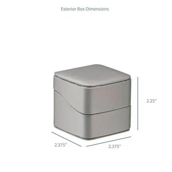 Linea Leatherette Earring Box – Custom Jewelry Packaging with Magnetic Closure Linea leatherette earring box with magnetic closure, custom logo branding, interior foam insert, and multiple color options