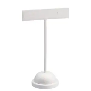 Leatherette X-large T-style earring display tree with adjustable arms for earring retail showcasing