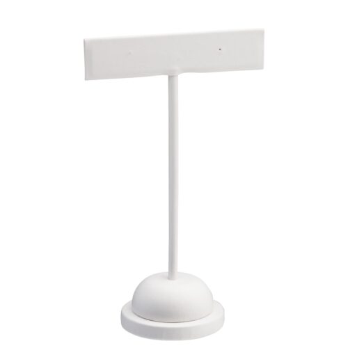 Leatherette X-large T-style earring display tree with adjustable arms for earring retail showcasing