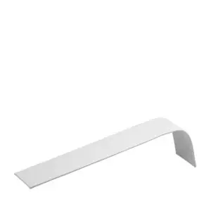 Leatherette 6-slot earring ramp display with angled presentation for large stud earrings