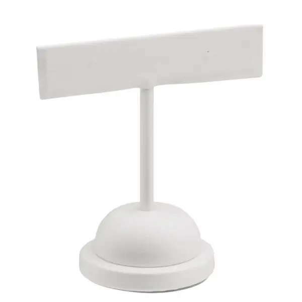 Premium custom leatherette T-style earring display tree, medium size, available in multiple colors and finishes