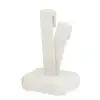 Custom Leatherette Foldover Earring Tree Display - Branded Jewelry Organizer Leatherette foldover earring tree display with custom branding and multiple earring hooks for jewelry brands