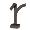 Short leatherette earring display tree stand for jewelry retail packaging and branding