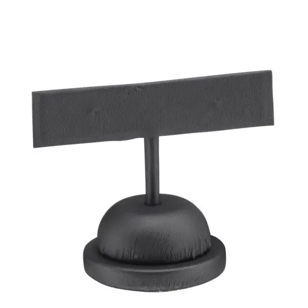 Custom leatherette T-shaped earring tree display for jewelry retail packaging and unboxing