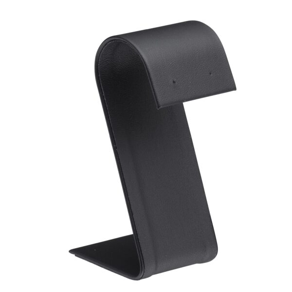 Custom Leatherette Arc Earring Display Stand – Wholesale Jewelry Packaging Custom leatherette arc foldover earring display stand with branded options for jewelry retail packaging