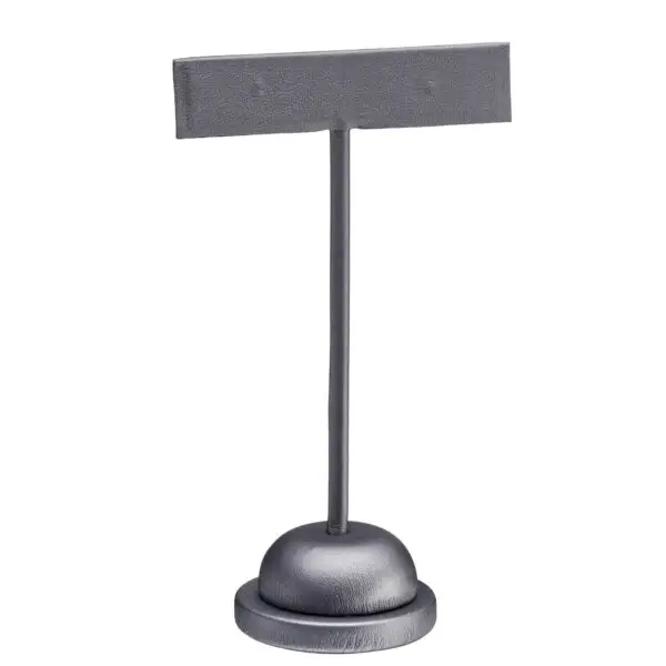 Leatherette X-large T-style earring display tree with adjustable arms for earring retail showcasing