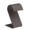 Custom large arc foldover leatherette earring display stand with premium finish and custom branding options