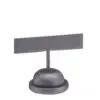 Custom leatherette T-shaped earring tree display for jewelry retail packaging and unboxing