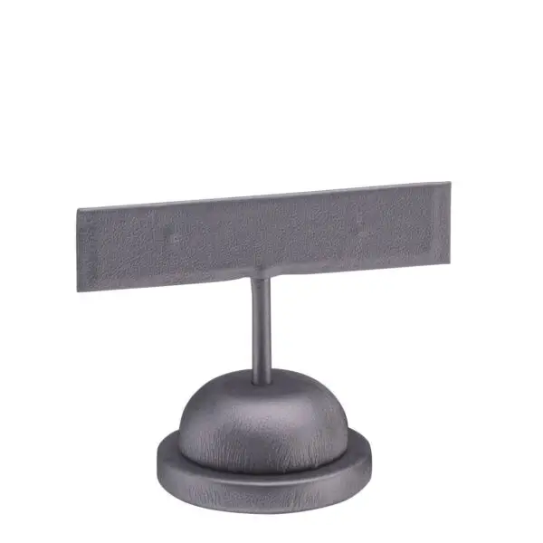 Custom leatherette T-shaped earring tree display for jewelry retail packaging and unboxing