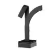 Short leatherette earring display tree stand for jewelry retail packaging and branding