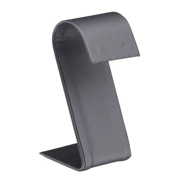 Custom Leatherette Arc Earring Display Stand – Wholesale Jewelry Packaging Custom leatherette arc foldover earring display stand with branded options for jewelry retail packaging