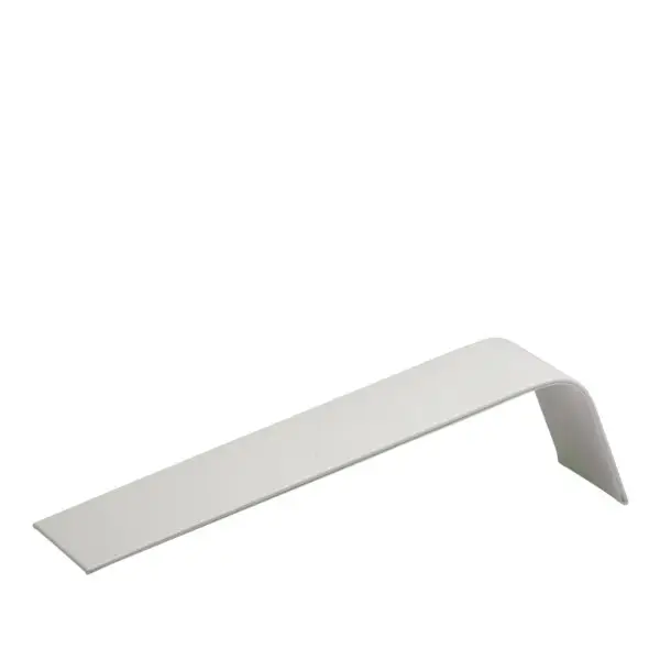 Leatherette 6-slot earring ramp display with angled presentation for large stud earrings