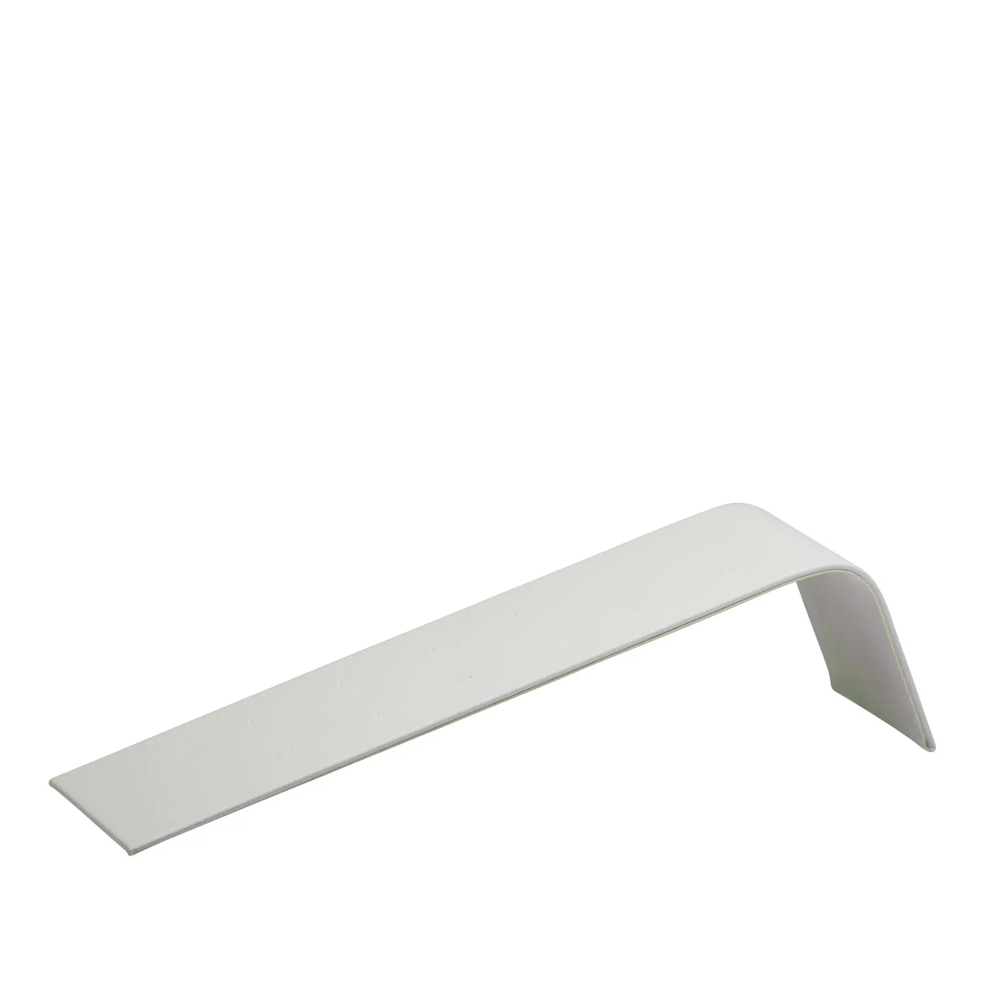 Leatherette 6-slot earring ramp display with angled presentation for large stud earrings