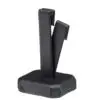 Custom Leatherette Foldover Earring Tree Display - Branded Jewelry Organizer Leatherette foldover earring tree display with custom branding and multiple earring hooks for jewelry brands