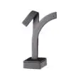 Short leatherette earring display tree stand for jewelry retail packaging and branding