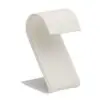 Custom large arc foldover leatherette earring display stand with premium finish and custom branding options