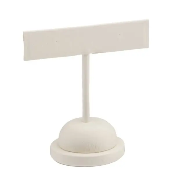 Premium custom leatherette T-style earring display tree, medium size, available in multiple colors and finishes