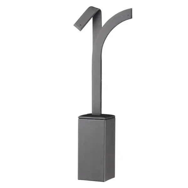 Custom Leatherette Tall Earring Display Stand Custom tall earring leatherette display stand with embossed logo for retail jewelry packaging