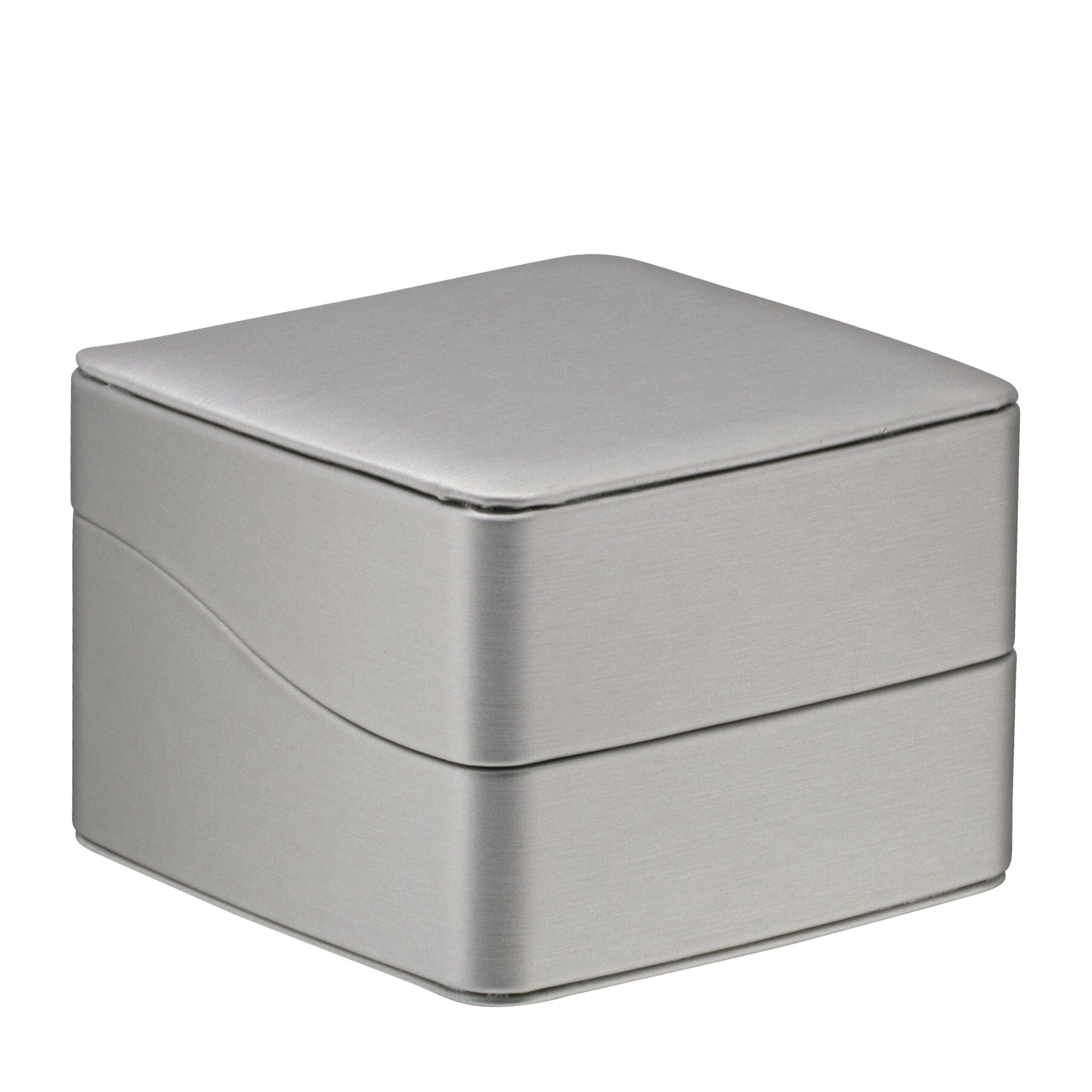 Contemporary weave-textured rigid bangle box with custom branding for jewelry retailers and wholesalers