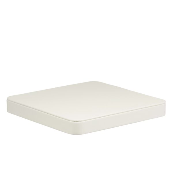Leatherette Small Square Display Base – Custom Jewelry & Watch Stand Premium leatherette small square jewelry display base with customizable colors and branding for retail and gifting