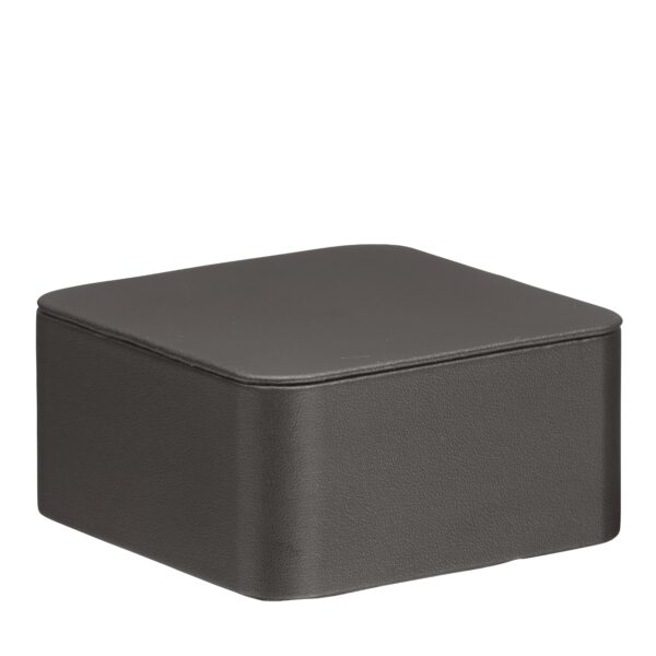Custom Leatherette Square Pedestal Jewelry Display | OEM & White-Label Custom leatherette square pedestal display stand for jewelry retail showcase and luxury unboxing