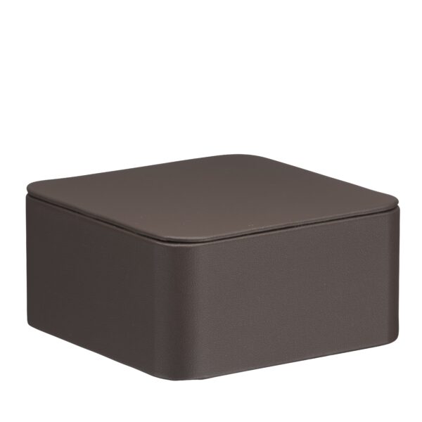 Custom Leatherette Square Pedestal Jewelry Display | OEM & White-Label Custom leatherette square pedestal display stand for jewelry retail showcase and luxury unboxing