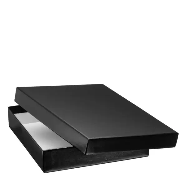 Small leatherette pearl finish jewelry folder pouch with custom logo branding for luxury retail packaging