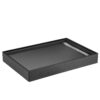 Custom leatherette stackable jewelry tray with 17 chain slots and branded logo options