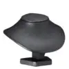 Custom leatherette round neck display stand for necklace showcase, 6-inch, multiple colors
