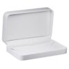 Soft leatherette necklace box with custom logo, foam insert, and premium finish for jewelry brands