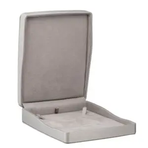 Premium Leatherette Necklace Box – Custom Jewelry Packaging with Branding