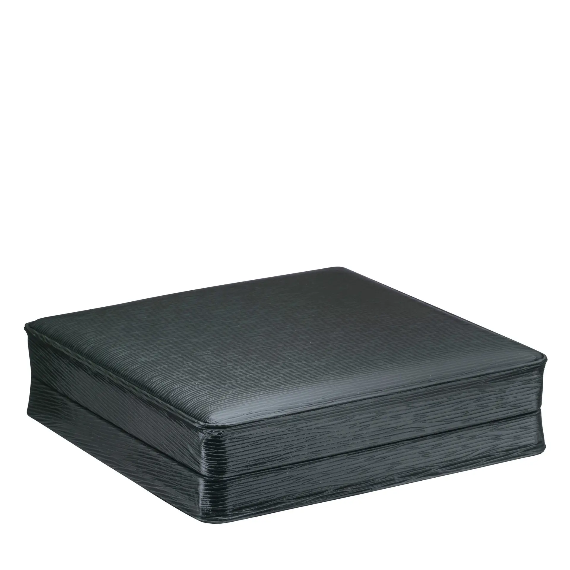 Textured leatherette necklace jewelry box with custom logo branding, premium finish, and customizable interior insert